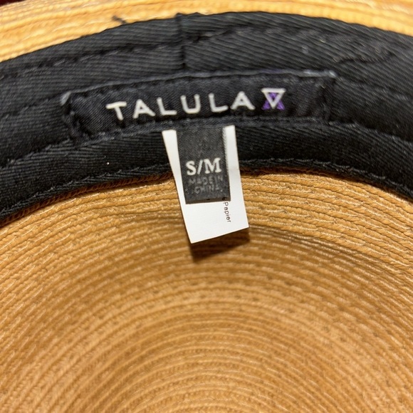 TALULA Aritzia Fedora Azure Skies Pelham Straw hat S/M - Picture 7 of 11